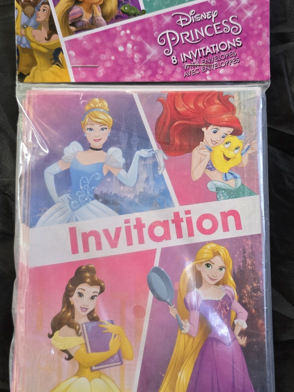 Pink Invitation Cards - 8 Pack (2packs)